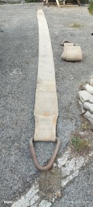 Anciennes très grosse sangles de levage de la Société nationale de sauvetage de la ville de Paris - Seine  6000 kg   8 mètres