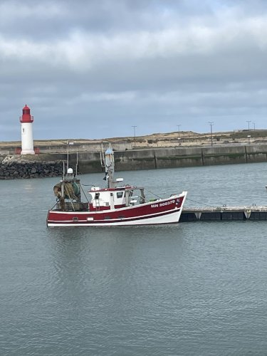 Bateau pêche chalutier bois 