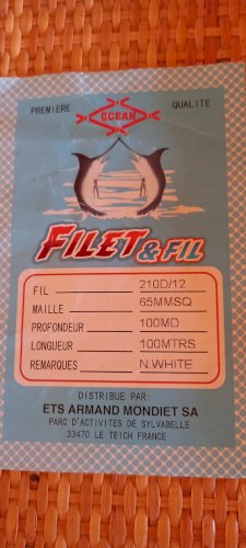 Nombreux filets neufs BONITEs et MAIGREs - CAISSES ALU