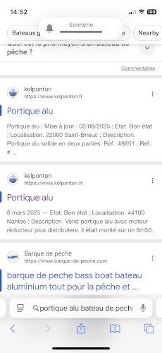 Recherche portique alu 