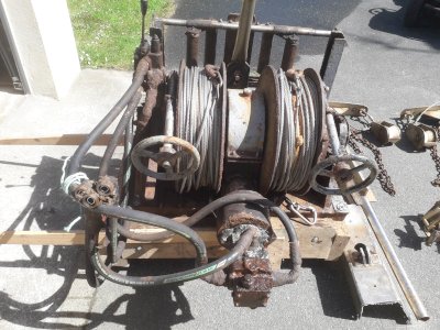 Sand eel trawl winch