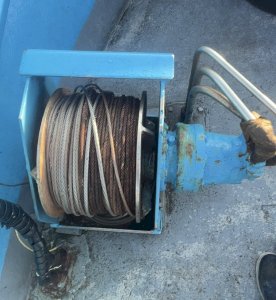 treuils scindés inox pour chalut à lançon