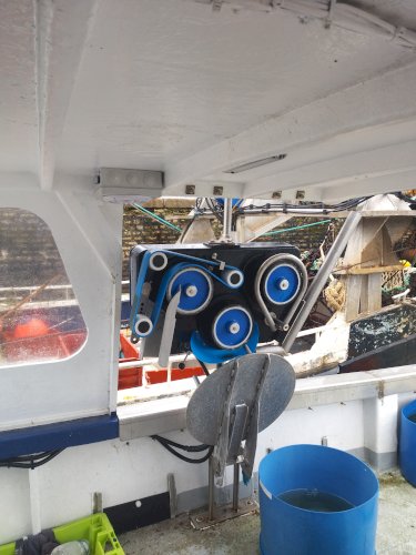 Vire ligne avec bassine japalangre 
